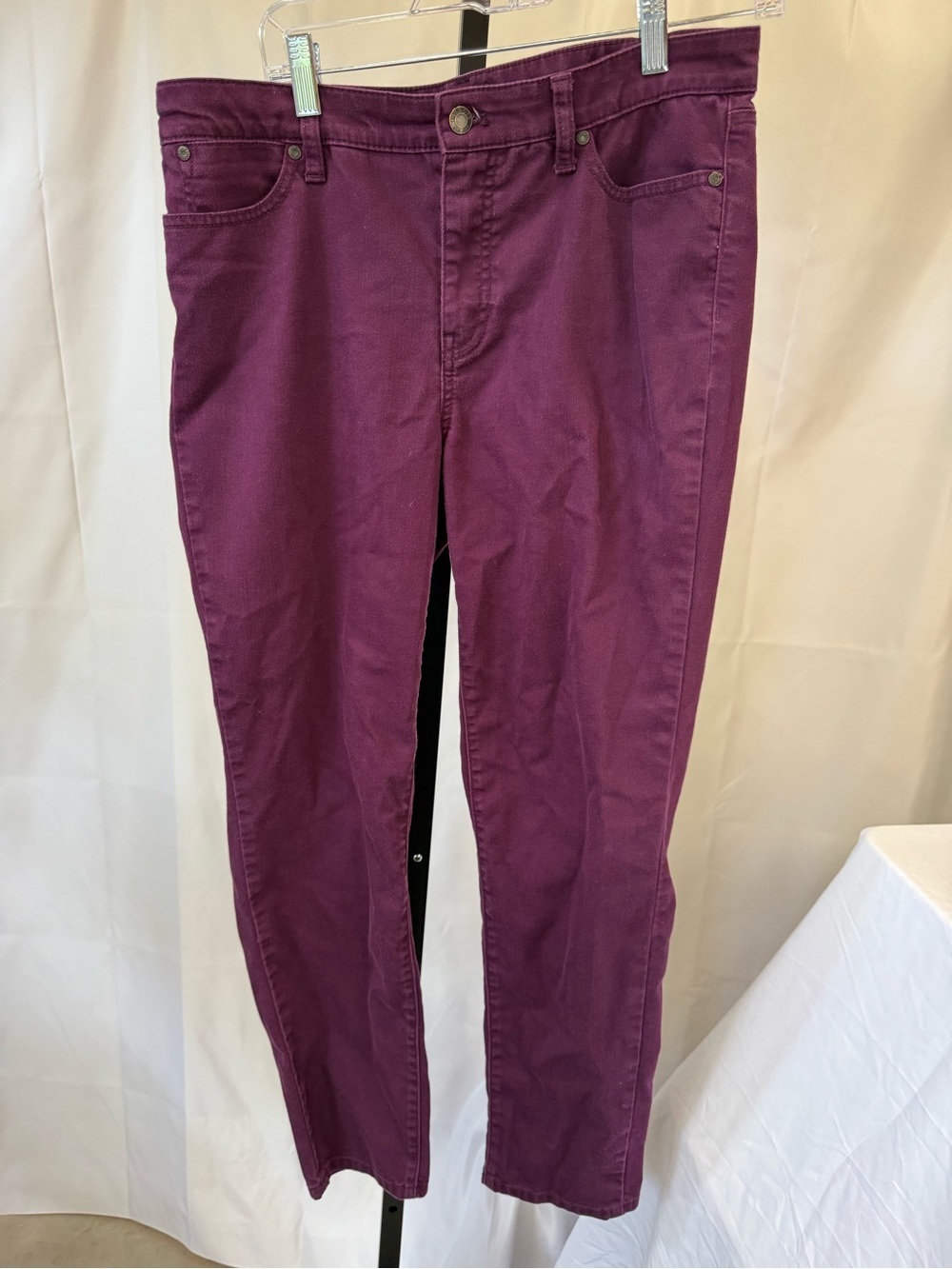 Talbots Purple Jeans women’s 10 Slim ankle classic spring